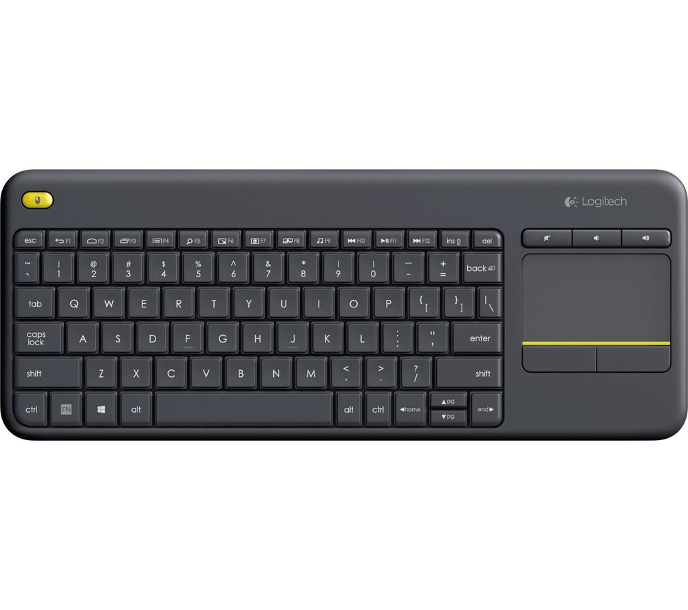 Logitech K400 PLUS Wireless Touch Keyboard - Black