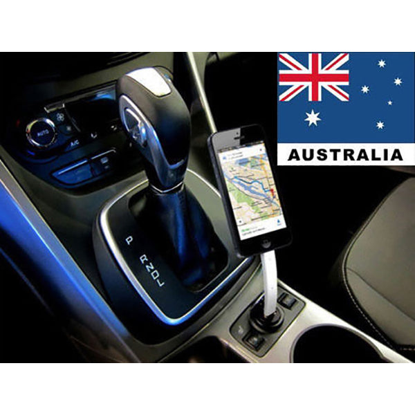Premium Black Flexible USB Data Sync Stand Mount Cable for iPhone