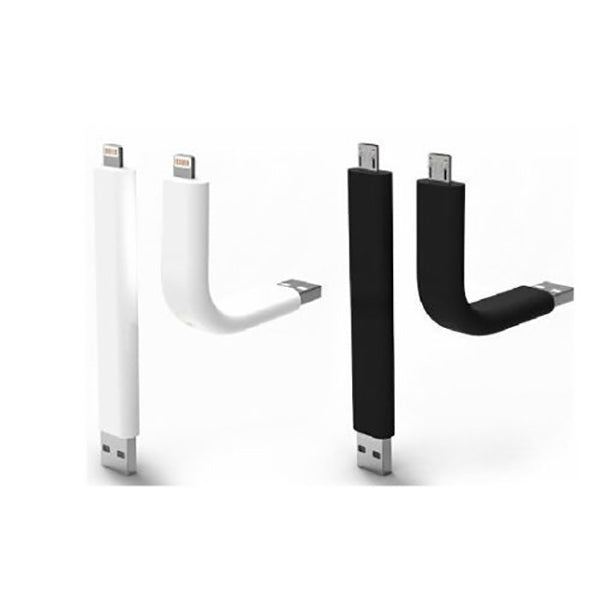 Premium Black Flexible USB Data Sync Stand Mount Cable for iPhone