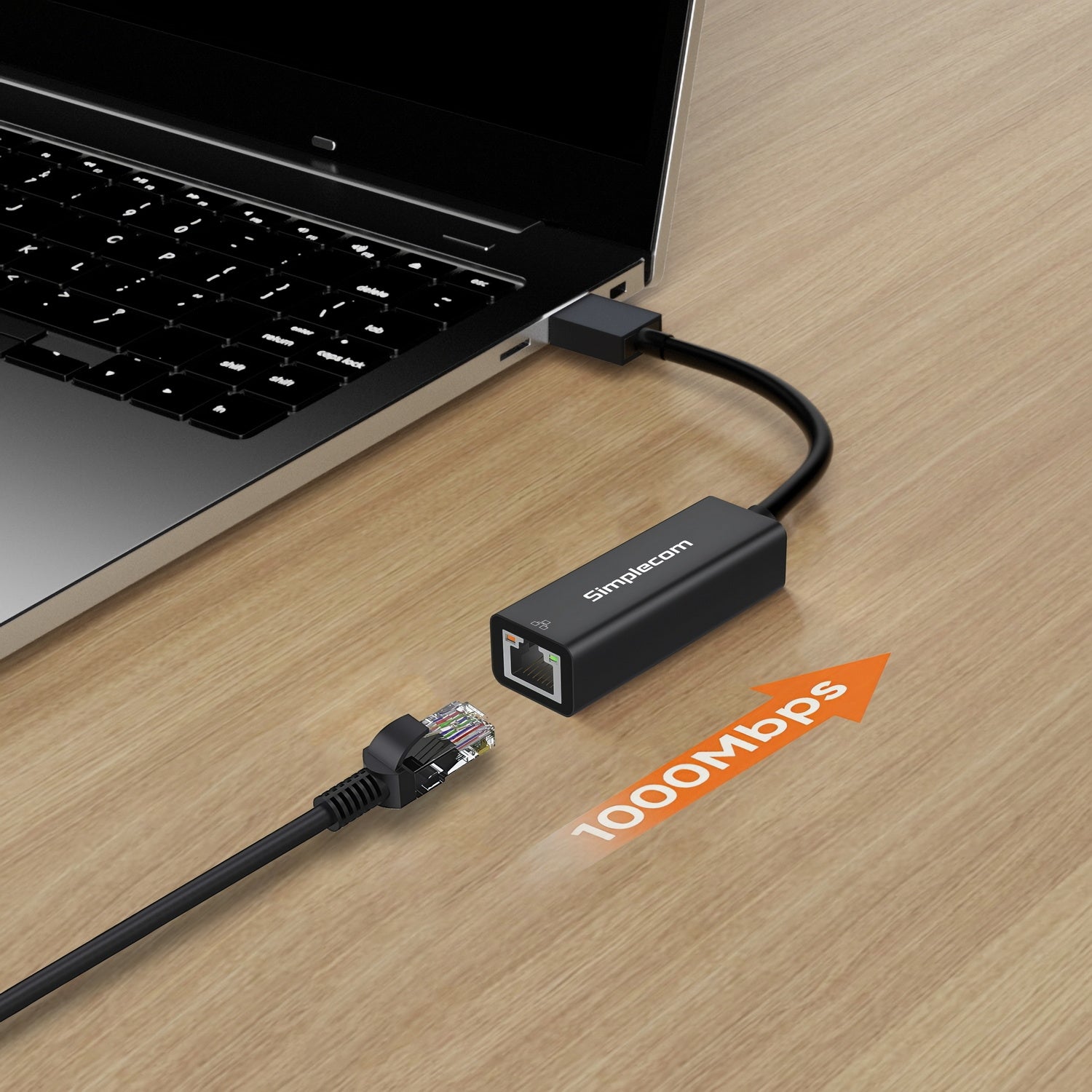 Simplecom NU304 SuperSpeed USB 3.0 to Gigabit Ethernet Network Adapter - SuperSaverAU - view 3