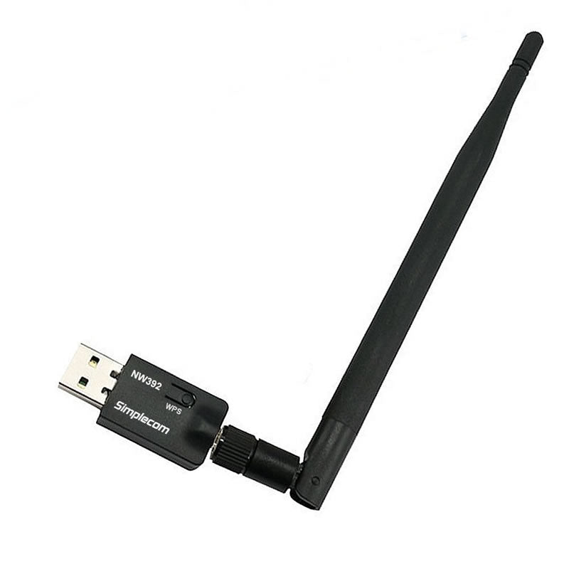 Simplecom NW392 USB Wireless N WiFi Adapter 300Mbps with 5dBi Antenna