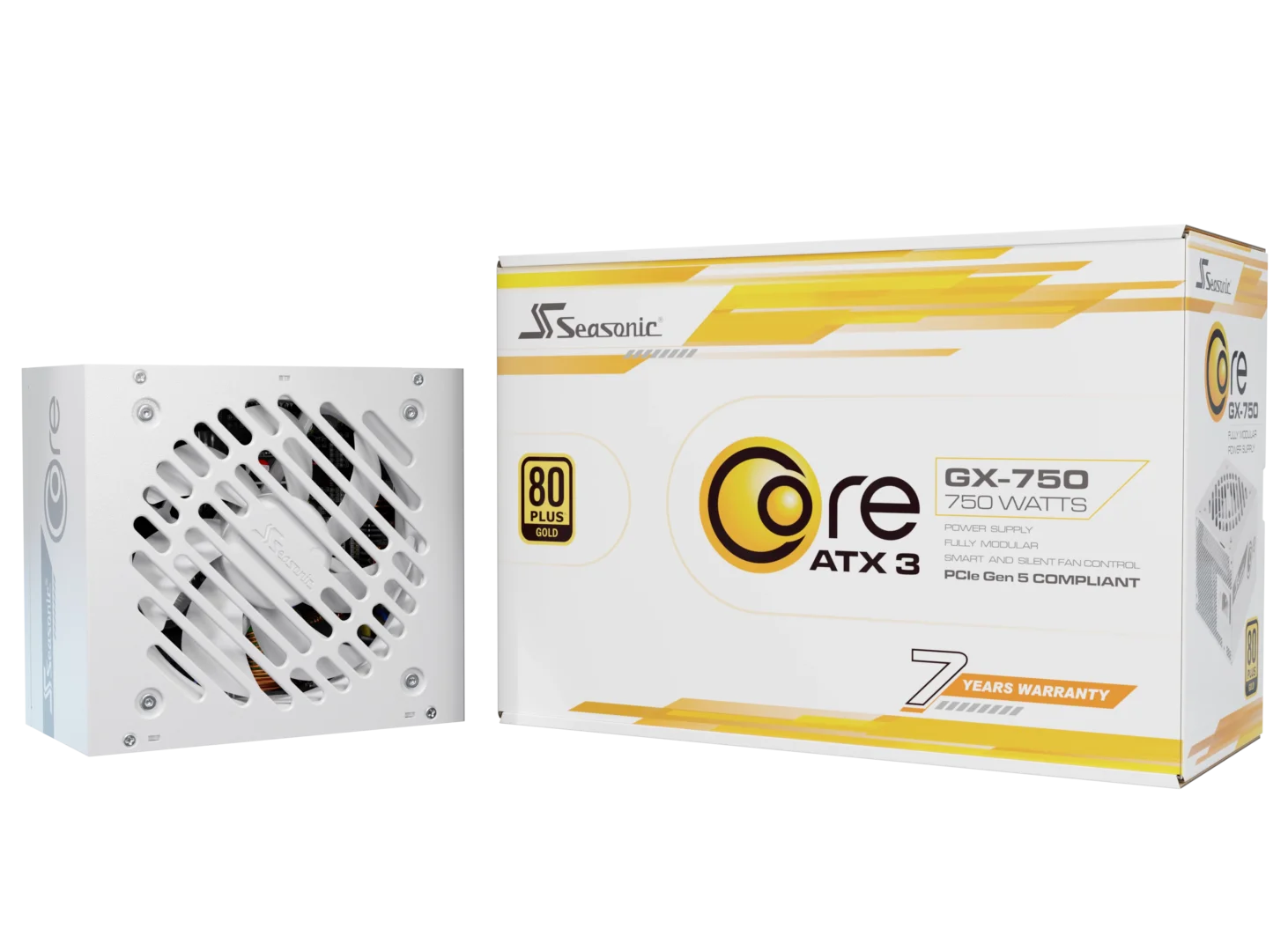 Seasonic CORE GX-750 White ATX 3.1 750W (SRP-CGX751-A5A32SF-WHITE) - SuperSaverAU - view 6
