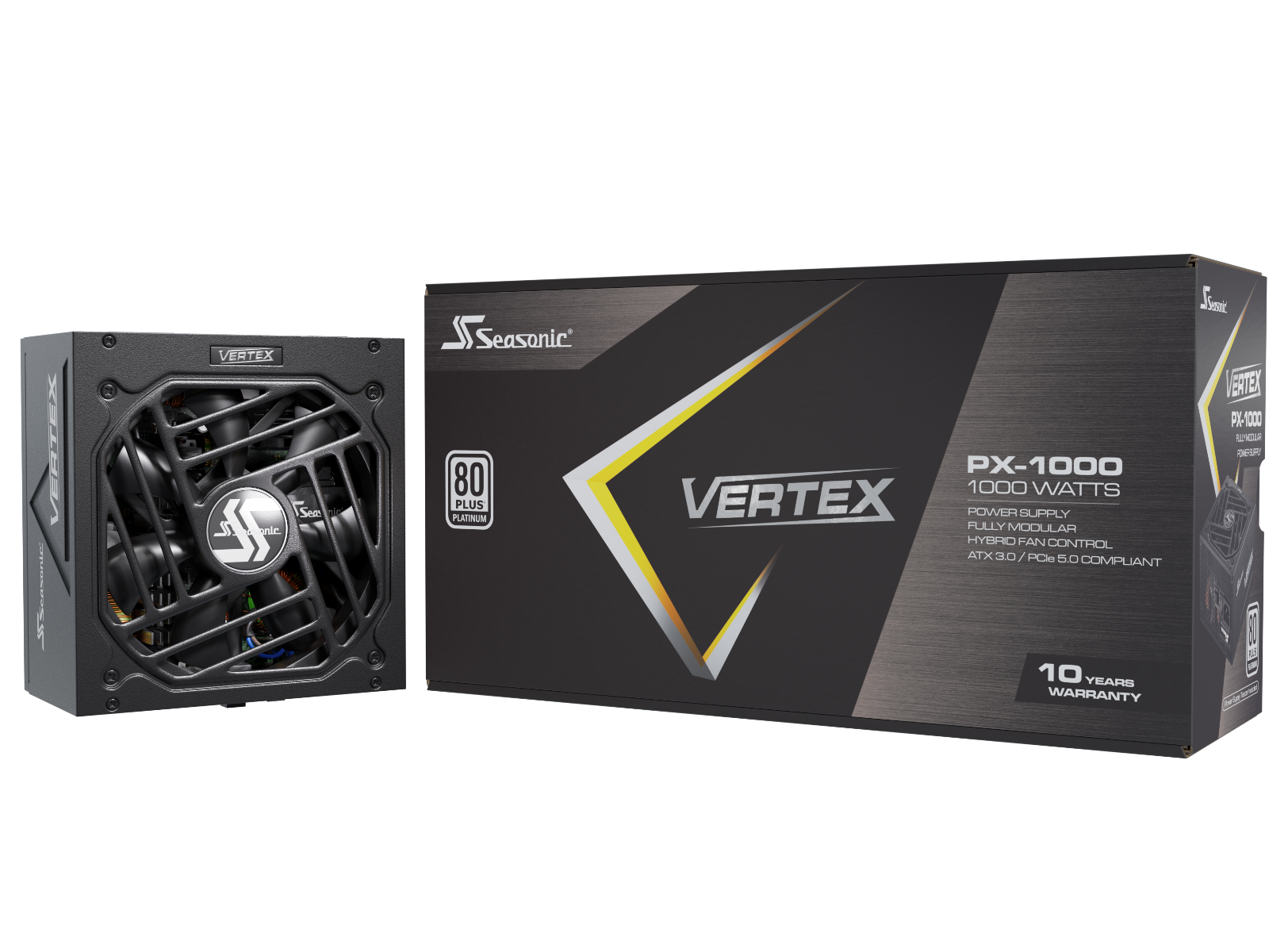 Seasonic VERTEX 1000W Platinum Fully Modular PSU, ATX 3.0, 80 PLUS Certified - SuperSaverAU - view 3