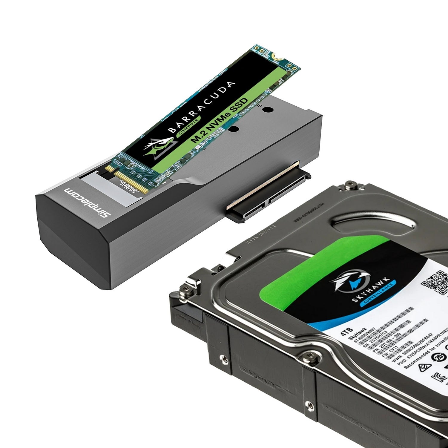 Simplecom USB to M.2 & SATA 2-IN-1 Adapter for 2.5"/3.5" HDD & NVMe SSD 10Gbps - SuperSaverAU - view 3