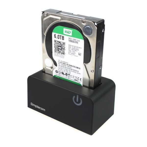 Simplecom SD326 USB 3.0 to SATA Hard Drive Docking Station for 3.5" and 2.5" HDD SSD - SuperSaverAU - view 3