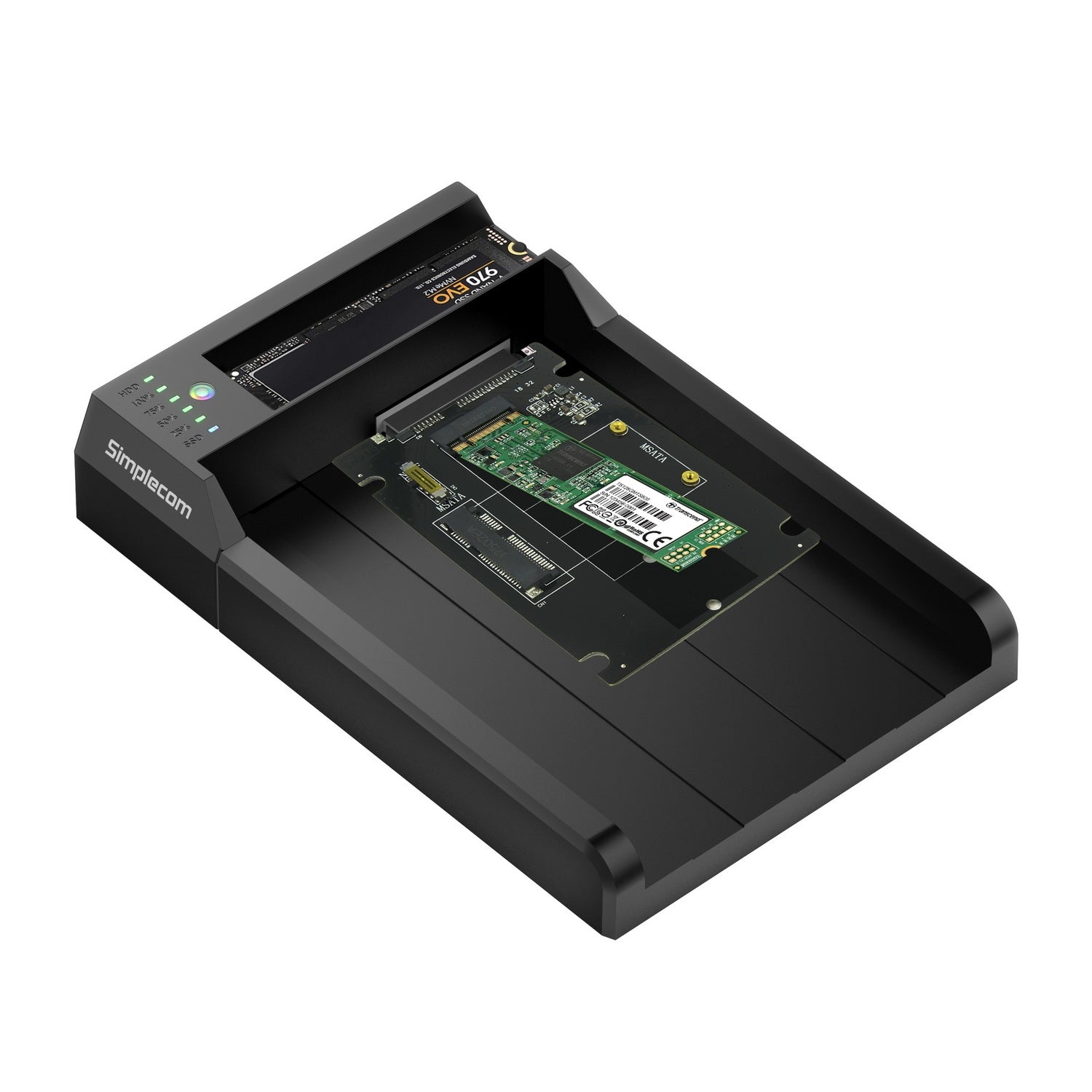 Simplecom SD570 NVMe M.2 + SATA HDD and SSD Dual Bay Docking Station USB 3.2 Gen 2 10Gbps Offline Clone - SuperSaverAU - view 4