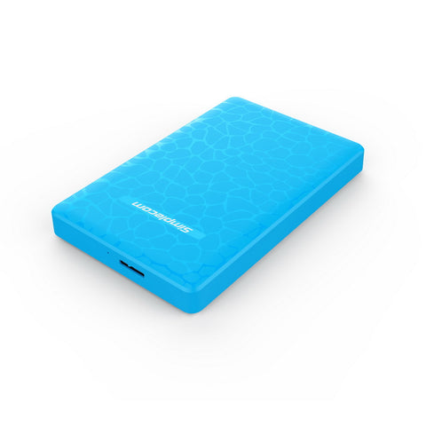 Simplecom SE101 Compact Tool-Free 2.5'' SATA to USB 3.0 HDD/SSD Enclosure Blue - SuperSaverAU - view 1
