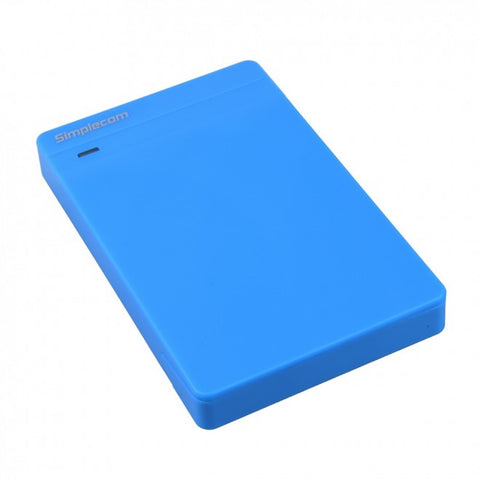 Simplecom SE203 Tool Free 2.5" SATA HDD SSD to USB 3.0 Hard Drive Enclosure Blue - SuperSaverAU - view 1