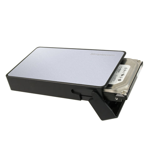Simplecom SE325 Tool Free 3.5" SATA HDD to USB 3.0 Hard Drive Enclosure Silver - SuperSaverAU - view 1