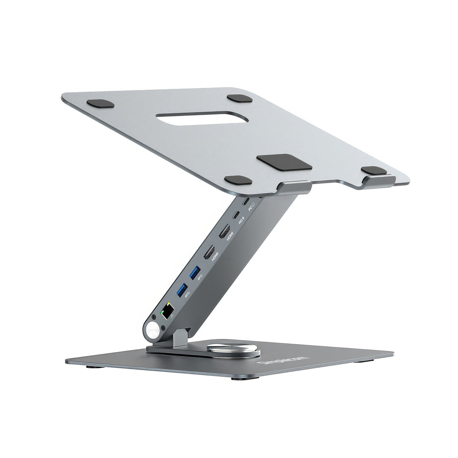 Simplecom CHT660 Adjustable Aluminium Laptop Stand with 6-Port USB-C Docking Station Dual 4K HDMI Display - SuperSaverAU - view 2