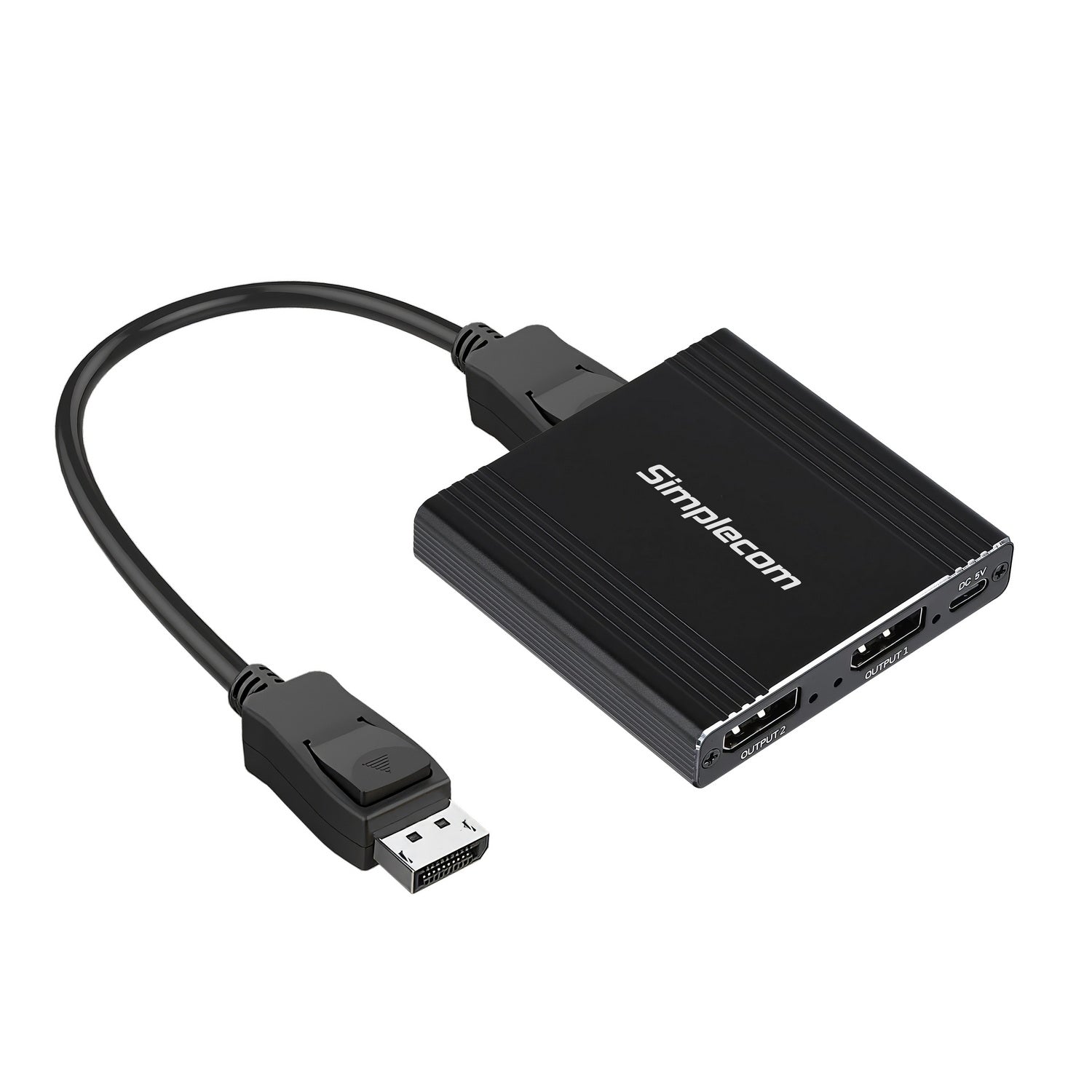 Simplecom CM214 DisplayPort Splitter 1 IN 2 OUT MST Hub for Dual Extended Screens 4K DP 1.4 - SuperSaverAU - view 1