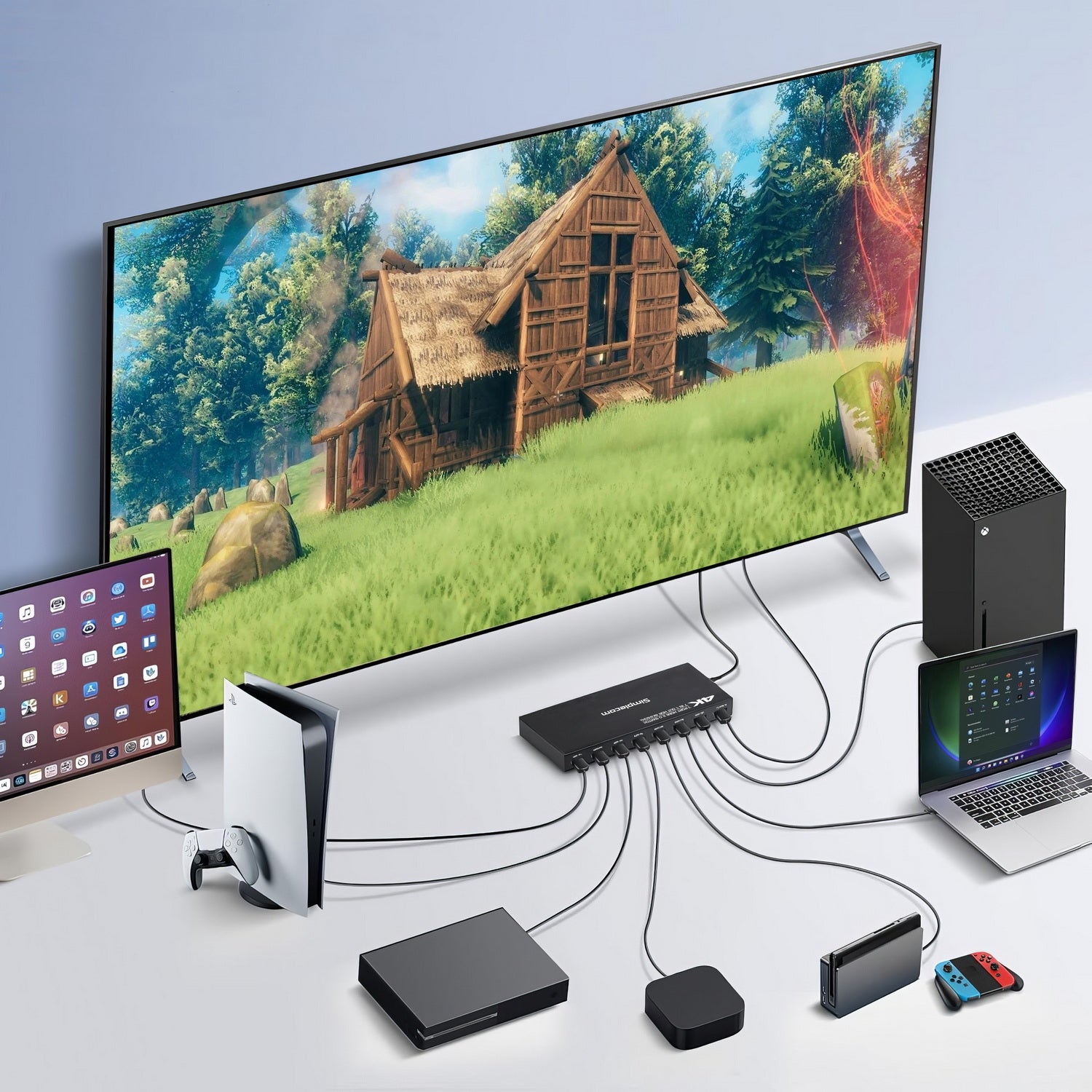 Simplecom CM317 7-Port HDMI 2.0 Switch with Remote 7 IN 1 OUT Splitter HDCP 2.2 4K@60Hz - SuperSaverAU - view 5