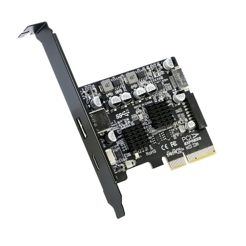 Simplecom PCIe x4 4-Port USB 3.2 Gen II 10Gbps Type-C & Type-A Expansion Card - SuperSaverAU - view 1