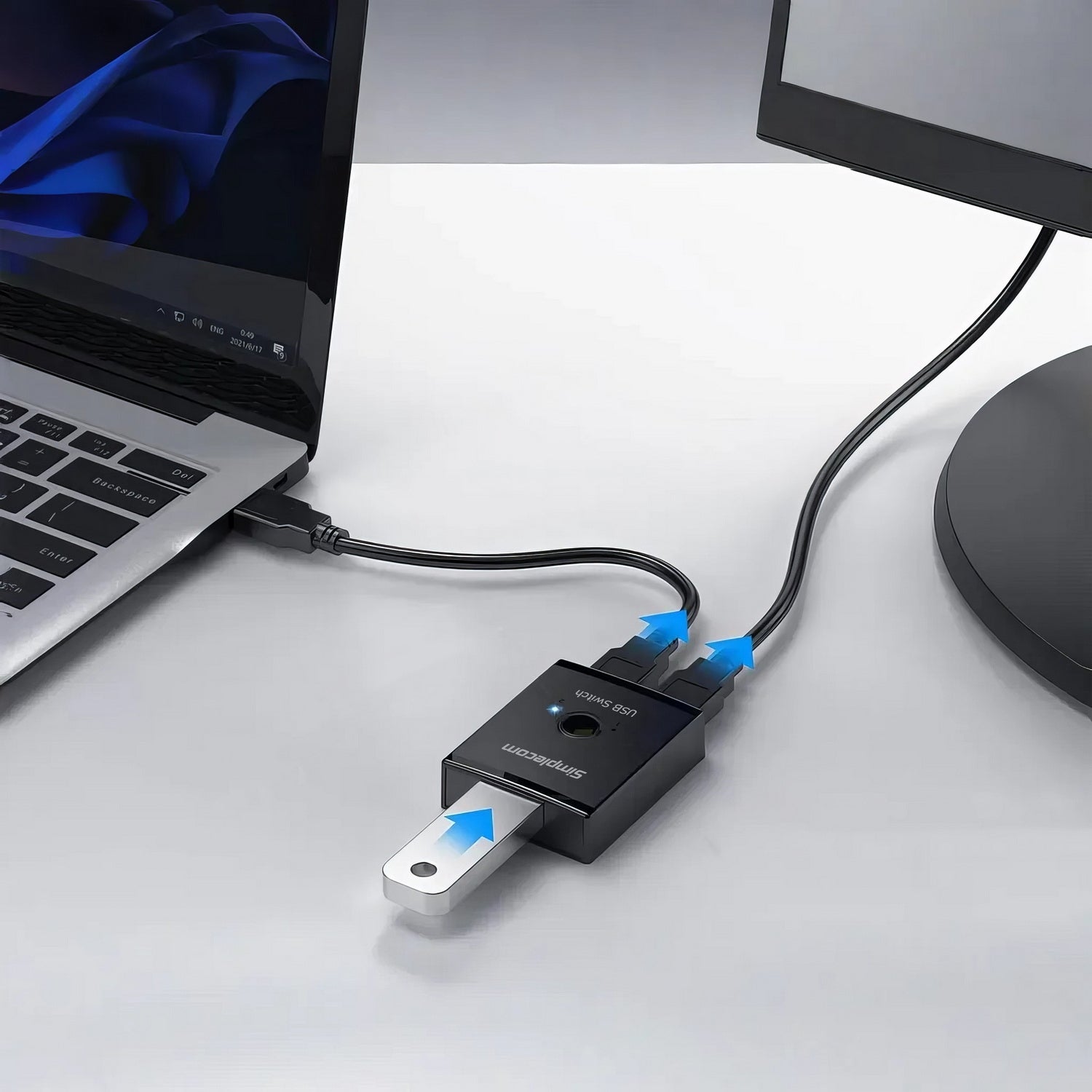 Simplecom KM125 Bi-Directional 2-Way USB 3.0 Switch 1 In 2 Out (2 In 1 Out) 5Gbps - SuperSaverAU - view 5