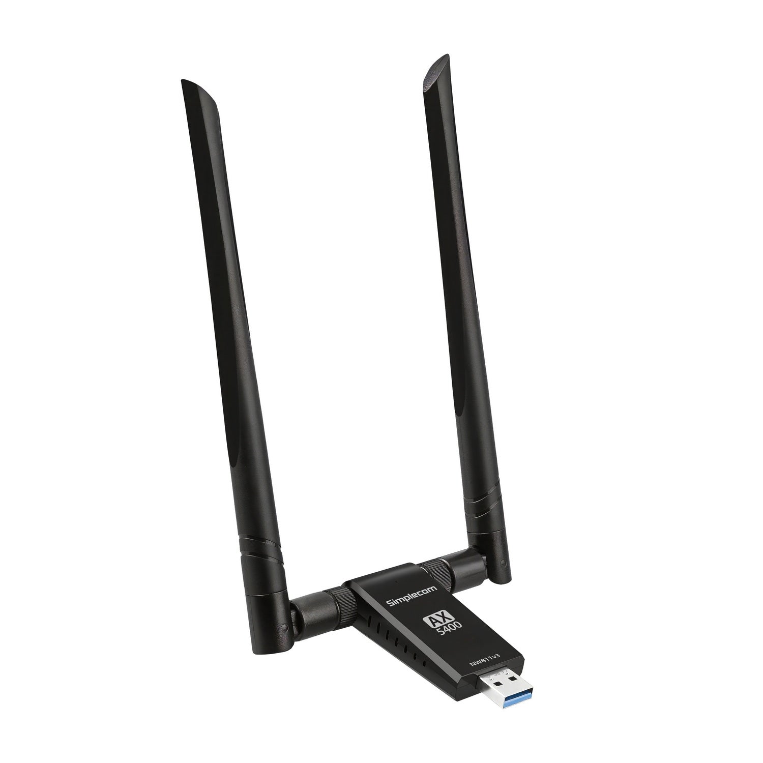 Simplecom NW811v3 AX5400 Tri-Band WiFi 6E USB Adapter with 2x 5dBi High Gain Antennas - SuperSaverAU - view 2