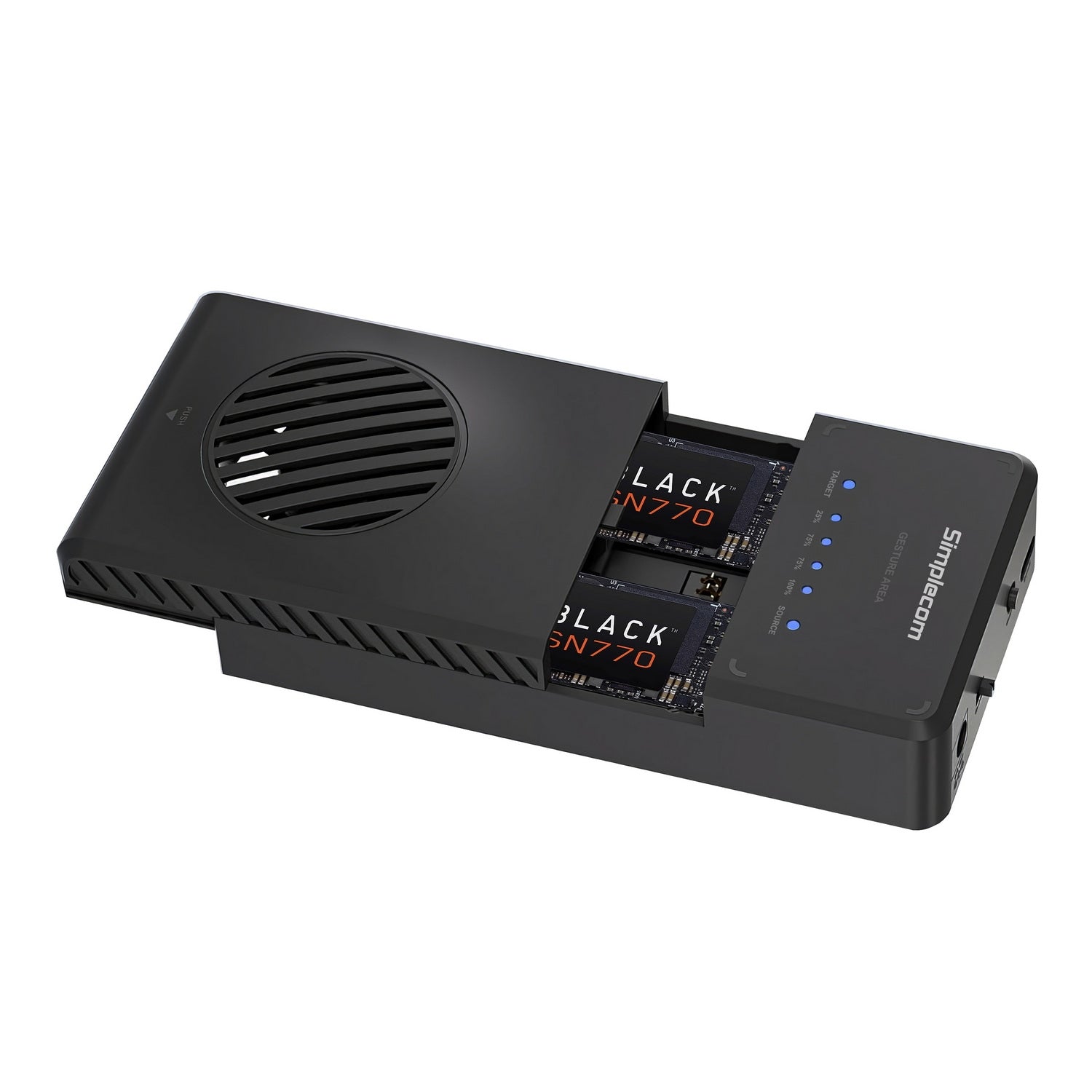 Simplecom SD560 Dual Bay NVMe M.2 SSD Enclosure Offline Clone Docking Station USB 3.2 Gen2 10Gbps - SuperSaverAU - view 4