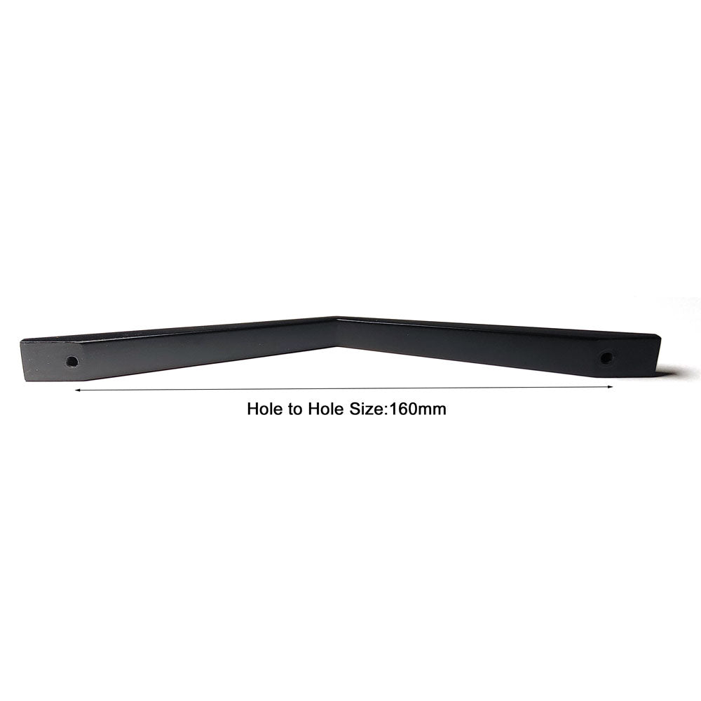 Zinc Alloy 160MM Black Kitchen Cabinet Drawer Handle Pulls - Modern Design - SuperSaverAU - view 3