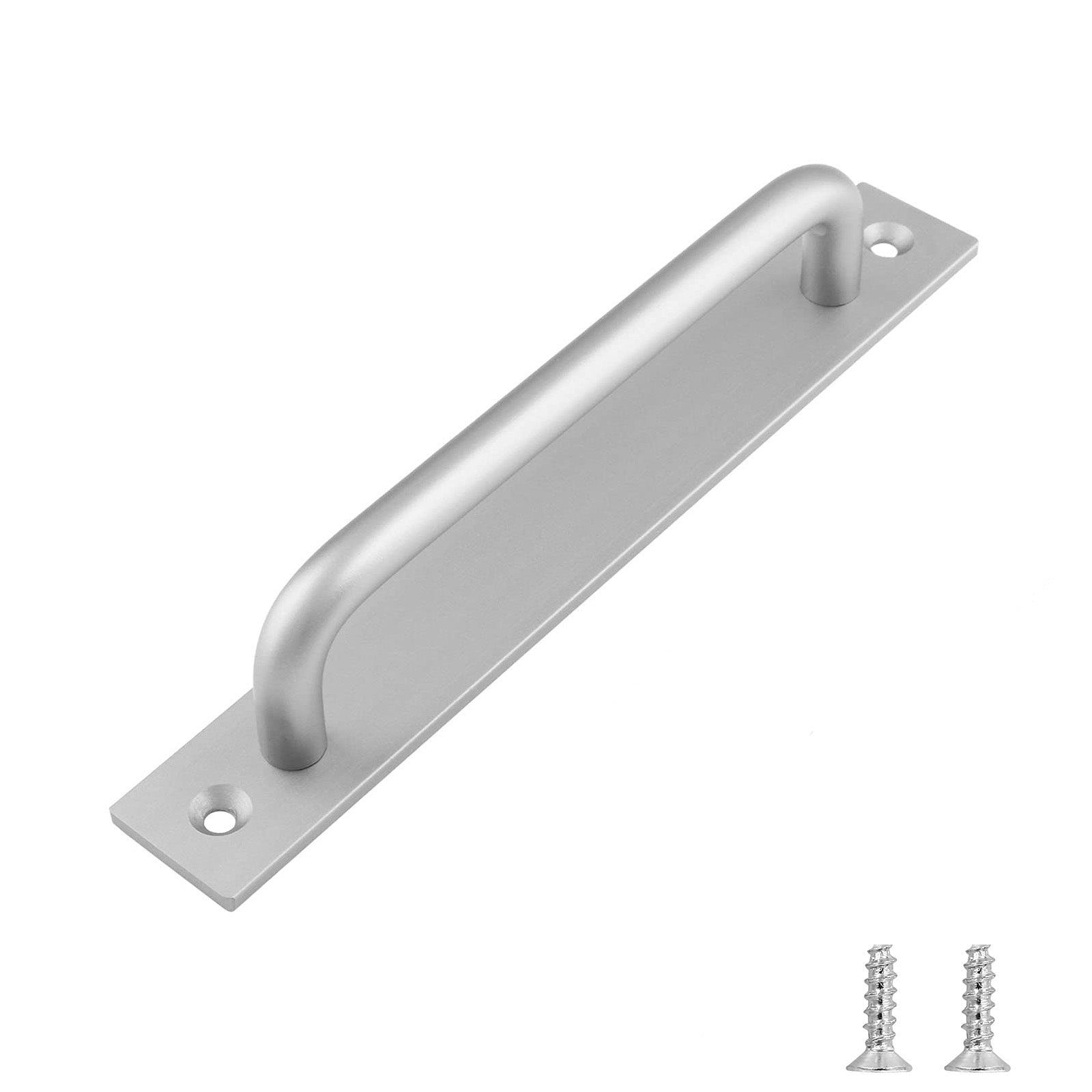 Barn Door Handle 212mm Black Matte Alloy, Rustproof, Easy Installation - SuperSaverAU - view 1