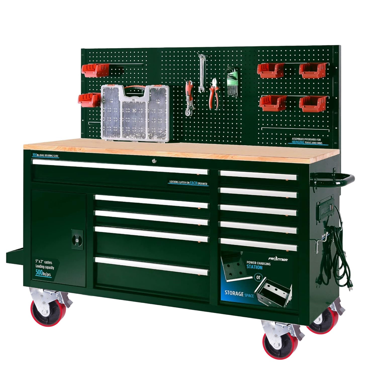 Premium 5 Inch Industrial Swivel Caster Wheel with Brake 500kg Capacity
