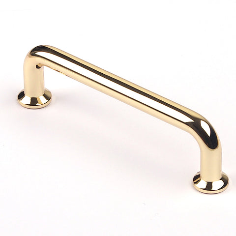 Premium 96mm Polished Gold Cabinet Handle with Screws