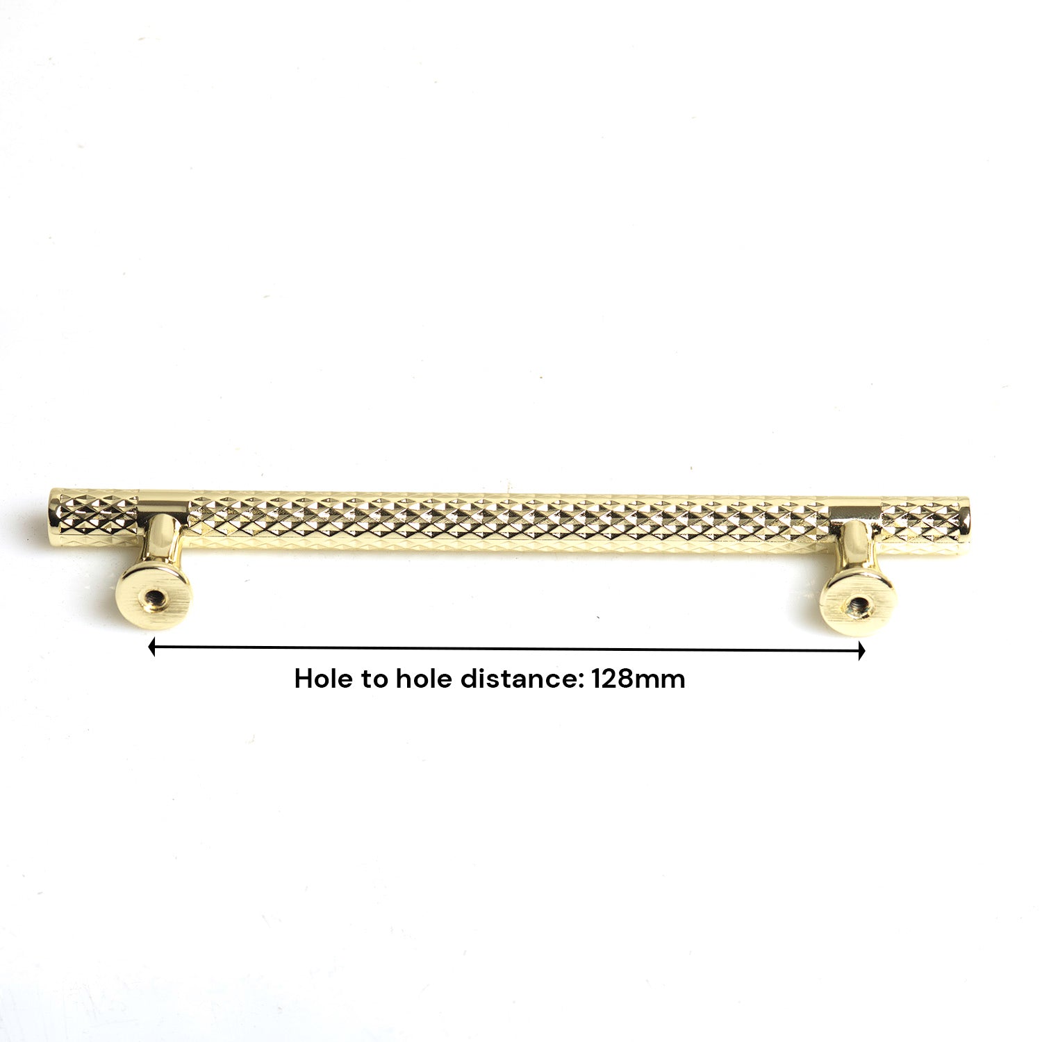 Gold Solid Zinc Kitchen Cabinet Handles 128mm, Modern European Style, Sleek Design - SuperSaverAU - view 1