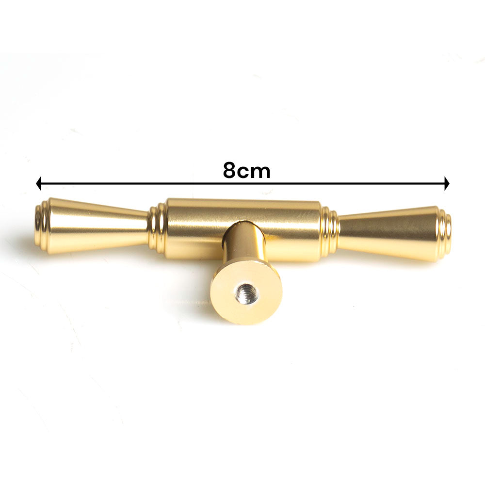 Gold Zinc Modern Kitchen Cabinet Pull Handle - Sleek Stainless Steel, 100% Quality - SuperSaverAU - view 2