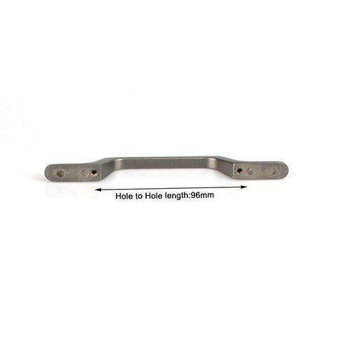 Black Zinc Kitchen Cabinet Handle Pull, 96mm, Modern European Style, Sleek Design - SuperSaverAU - view 1