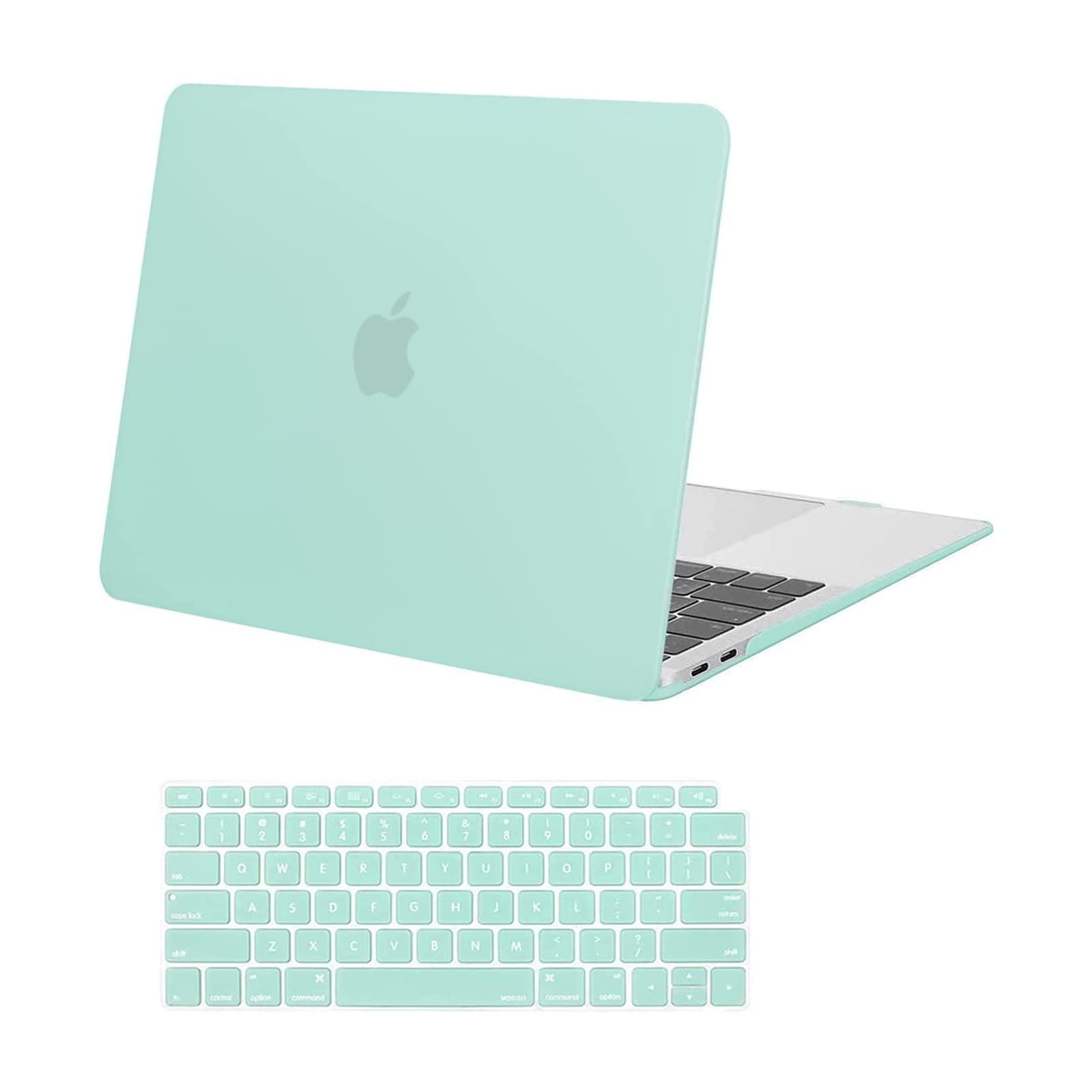 Premium Green MacBook Air 13 Hard Shell Case with Keyboard Cover A1932 A2179 A2337