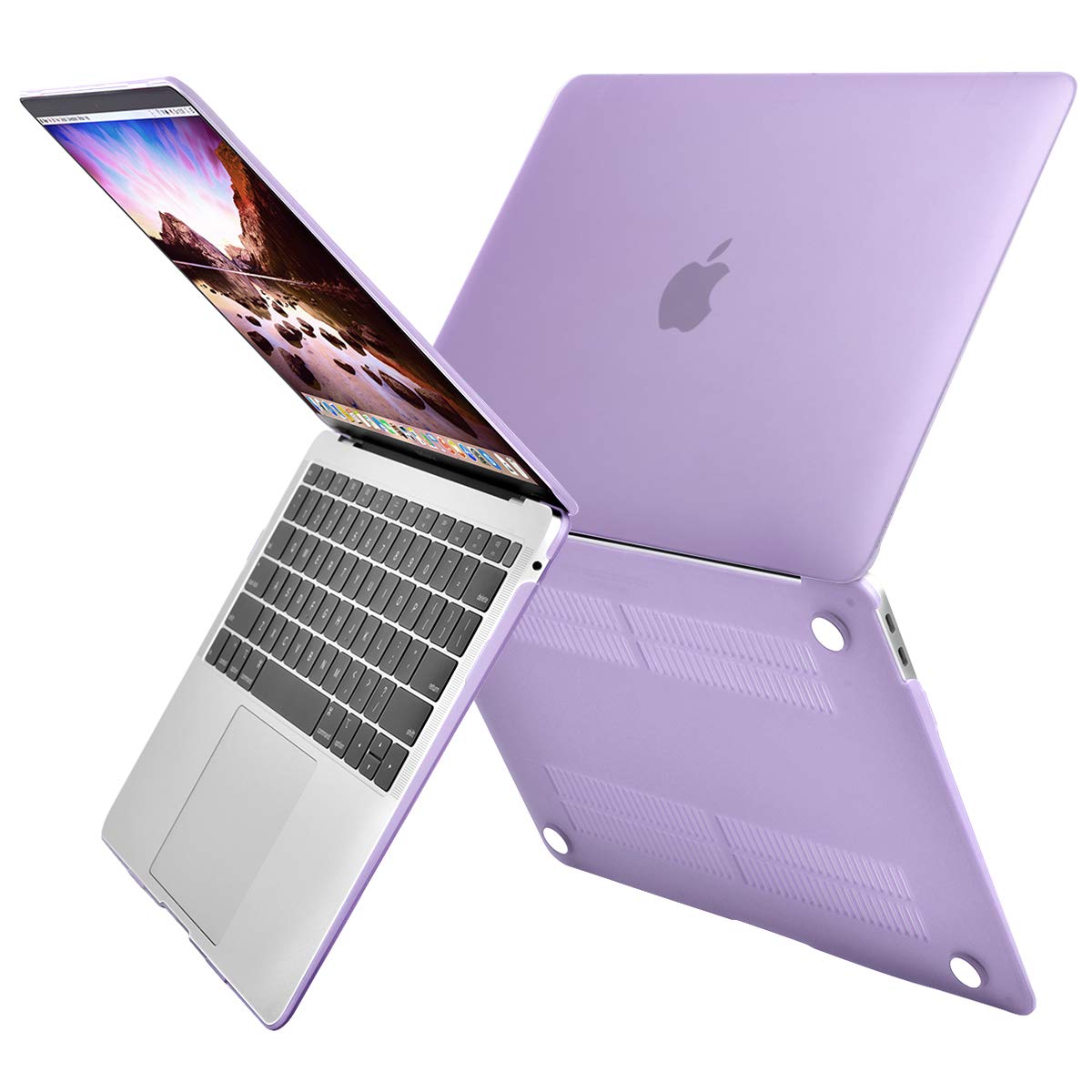 MacBook Air 13 Inch Case 2020 2019 2018, A1932, A2179, A2337 Shell Case Keyboard Cover Purple - SuperSaverAU - view 7