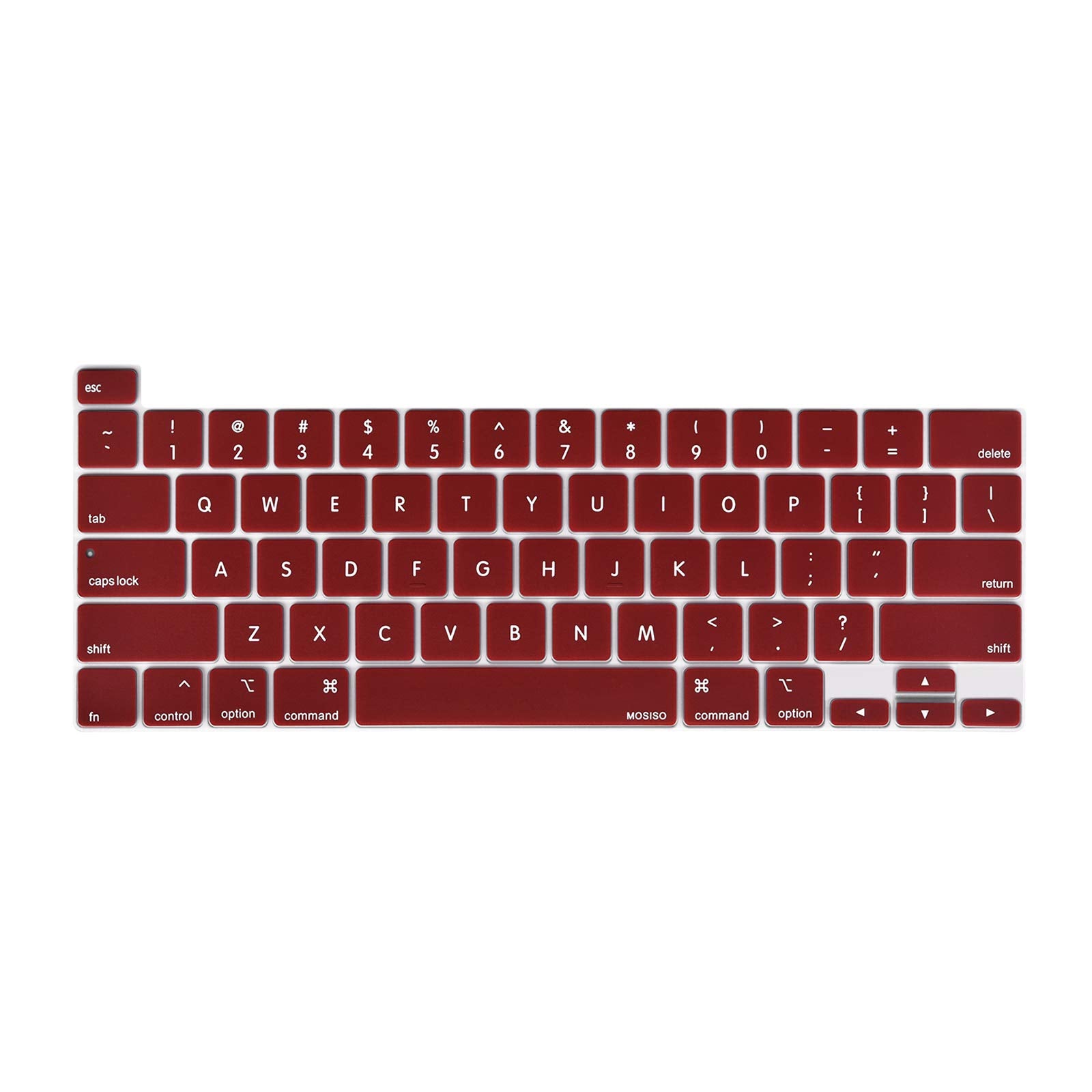 Premium Wine Red MacBook Pro Keyboard Cover Skin 13 and 16 Inch