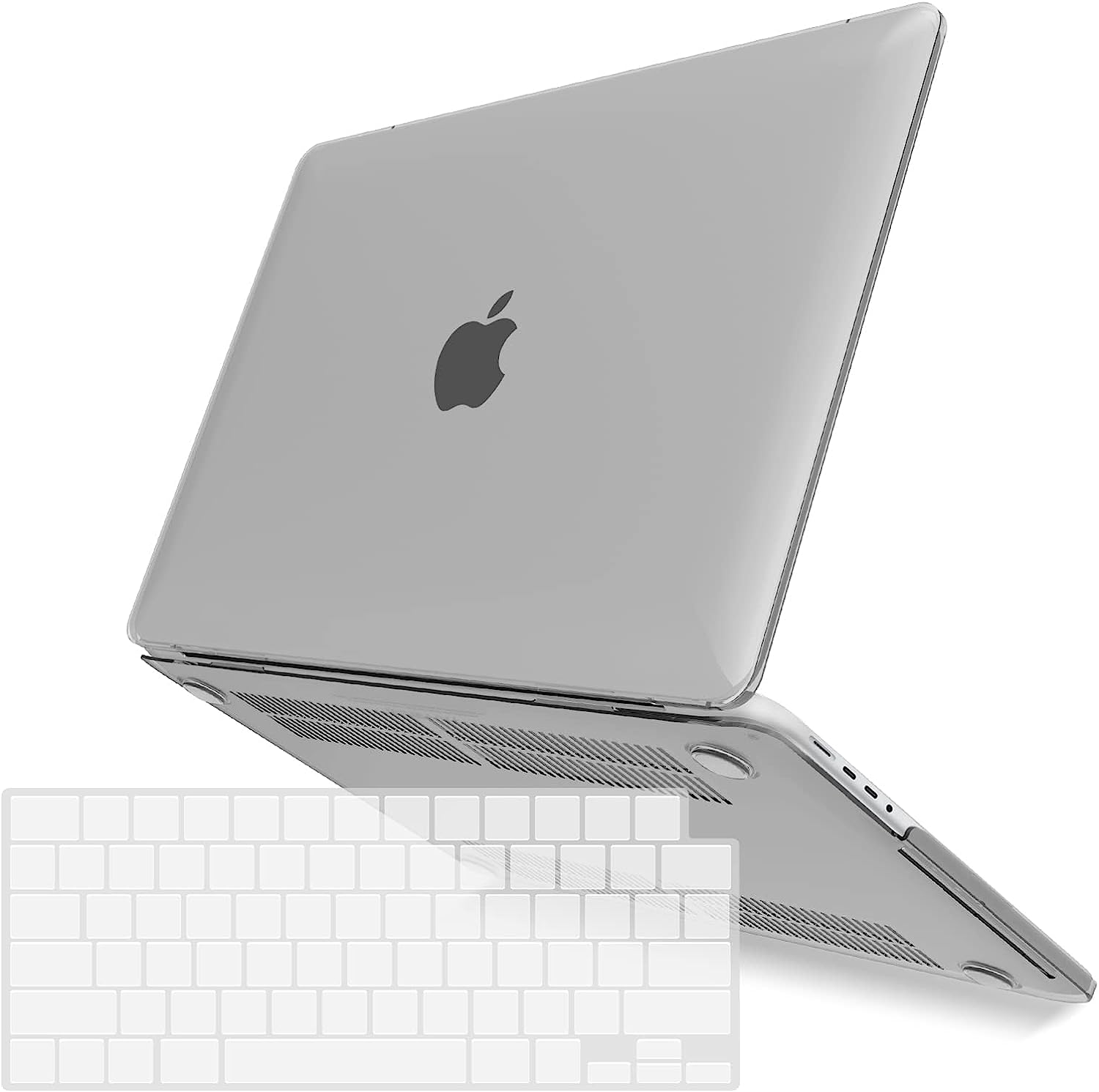 Premium White MacBook Pro 16 Hard Shell Case with Keyboard Cover A2780 A2485