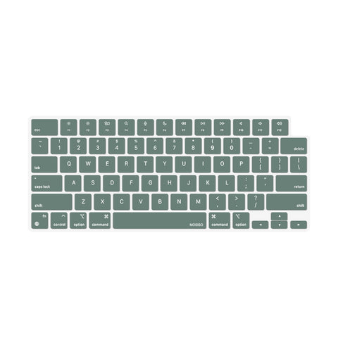 Keyboard Cover Skin For MacBook Air Pro 13 13.6 14 15.3 16 A2442 A2779 A2485 A2780 A2681 A2941 M1 M2 2021 to 2023 Dgreen - SuperSaverAU - view 1