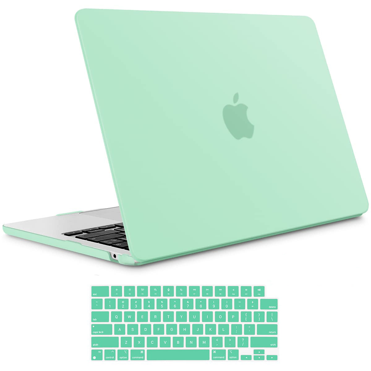 Suitable for 2023 2022 MacBook Air 13 inch case M2 Model A2681 Hard Shell Case Keyboard Cover Green - SuperSaverAU - view 1