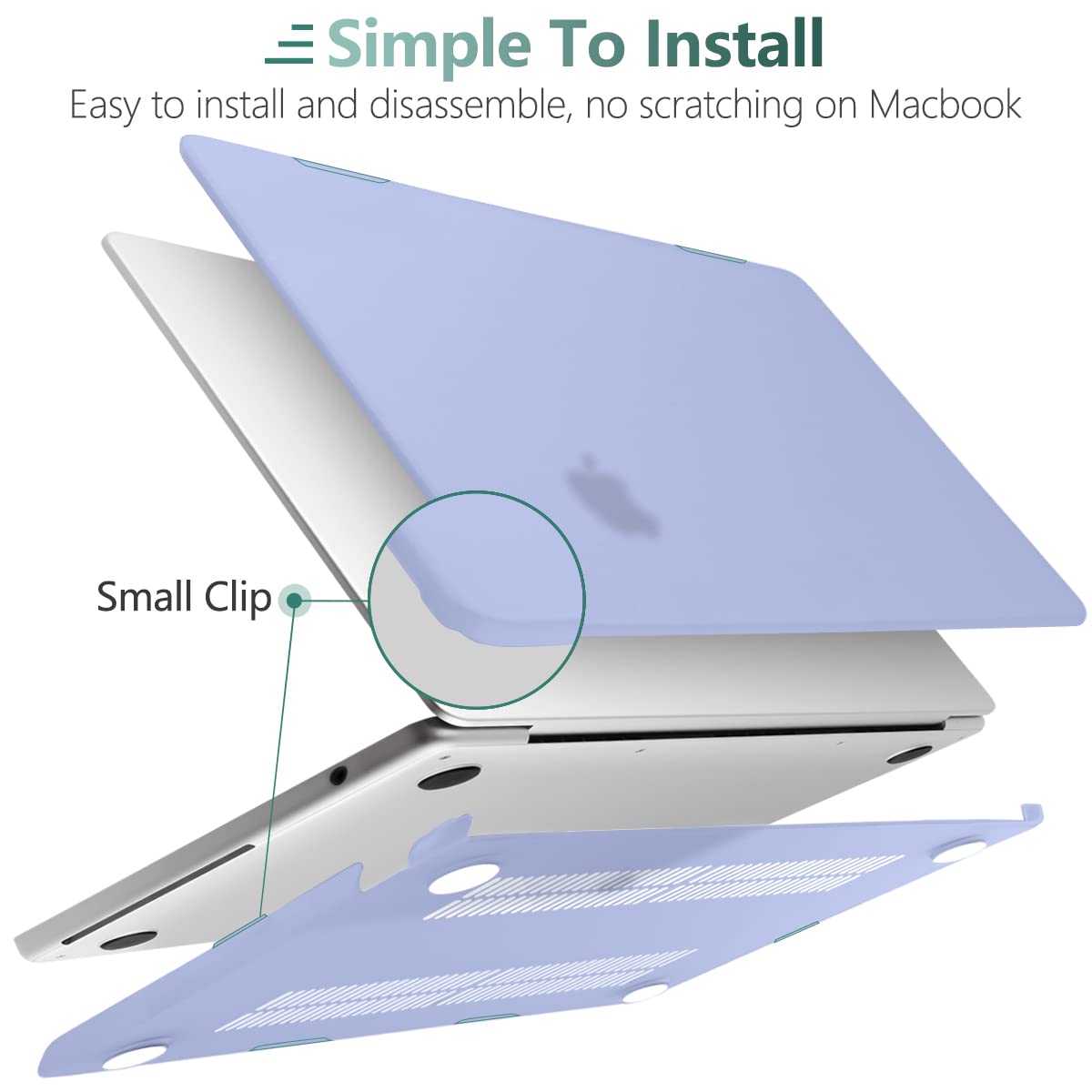 Suitable for 2023 2022 MacBook Air 13 inch case M2 Model A2681 Hard Shell Case Keyboard Cover - SuperSaverAU - view 8