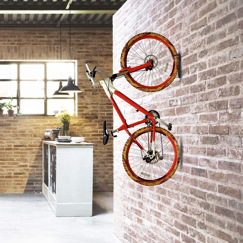 Bicycle Wall Hook 26cm x 4cm x 13cm, Rubber Coated, Stable Design, 600g - SuperSaverAU - view 5