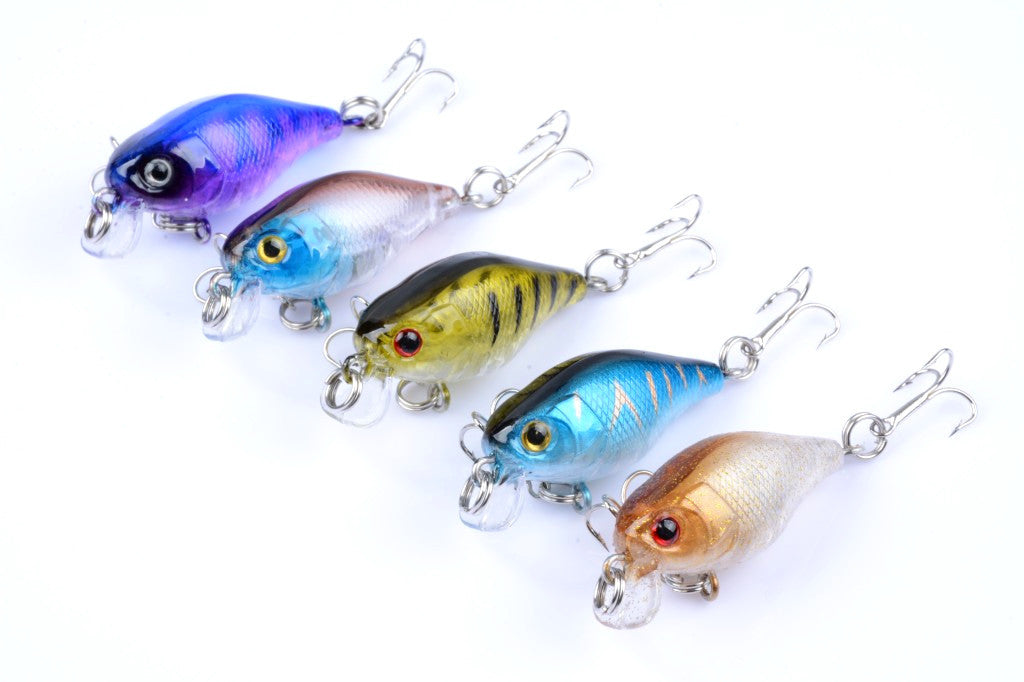 Durable ABS 4.3cm Popper Crank Bait Fishing Lure 5 Colors for Saltwater/Freshwater - SuperSaverAU - view 3