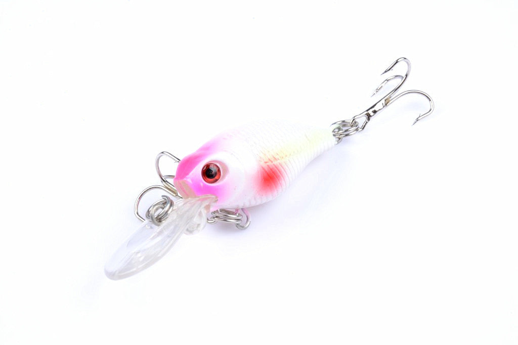 6x 6cm Durable ABS Hard Plastic Popper Crank Bait Fishing Lure - Saltwater/Freshwater - SuperSaverAU - view 3