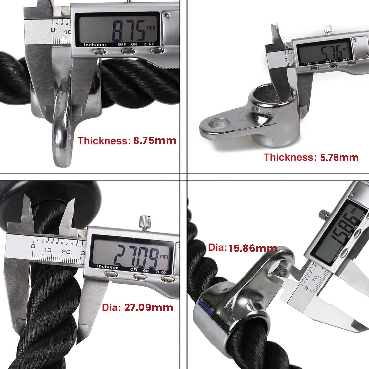 Tricep Rope Fitness Gym Pulley Pull Down Rope Cable Machine Attachment Pull down Rope - SuperSaverAU - view 3