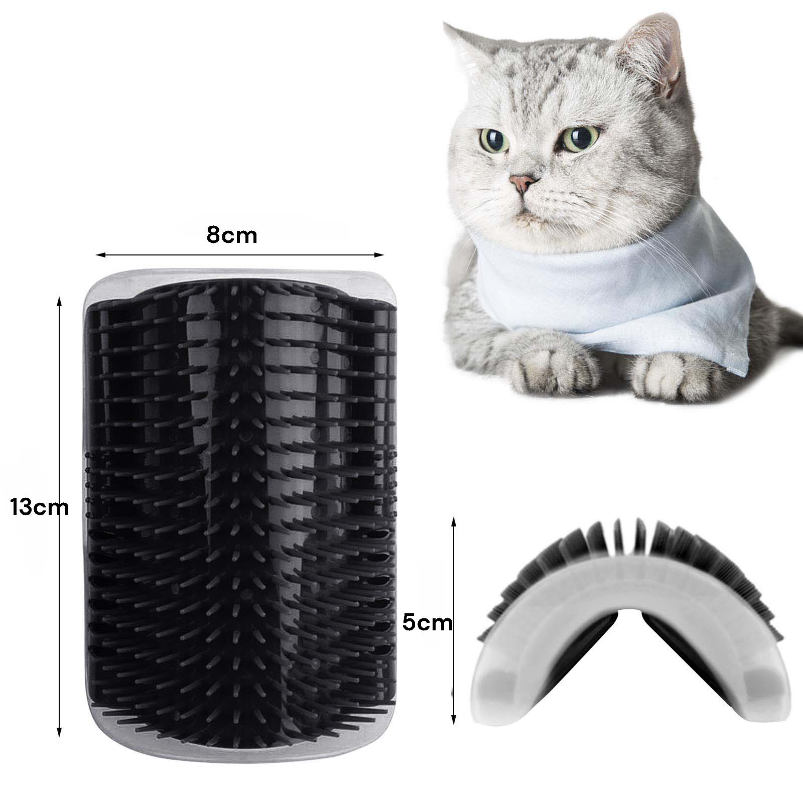 Cat Self Groomer Wall Corner Scratcher Comb with Catnip, 13cm x 8cm x 5cm - SuperSaverAU - view 3