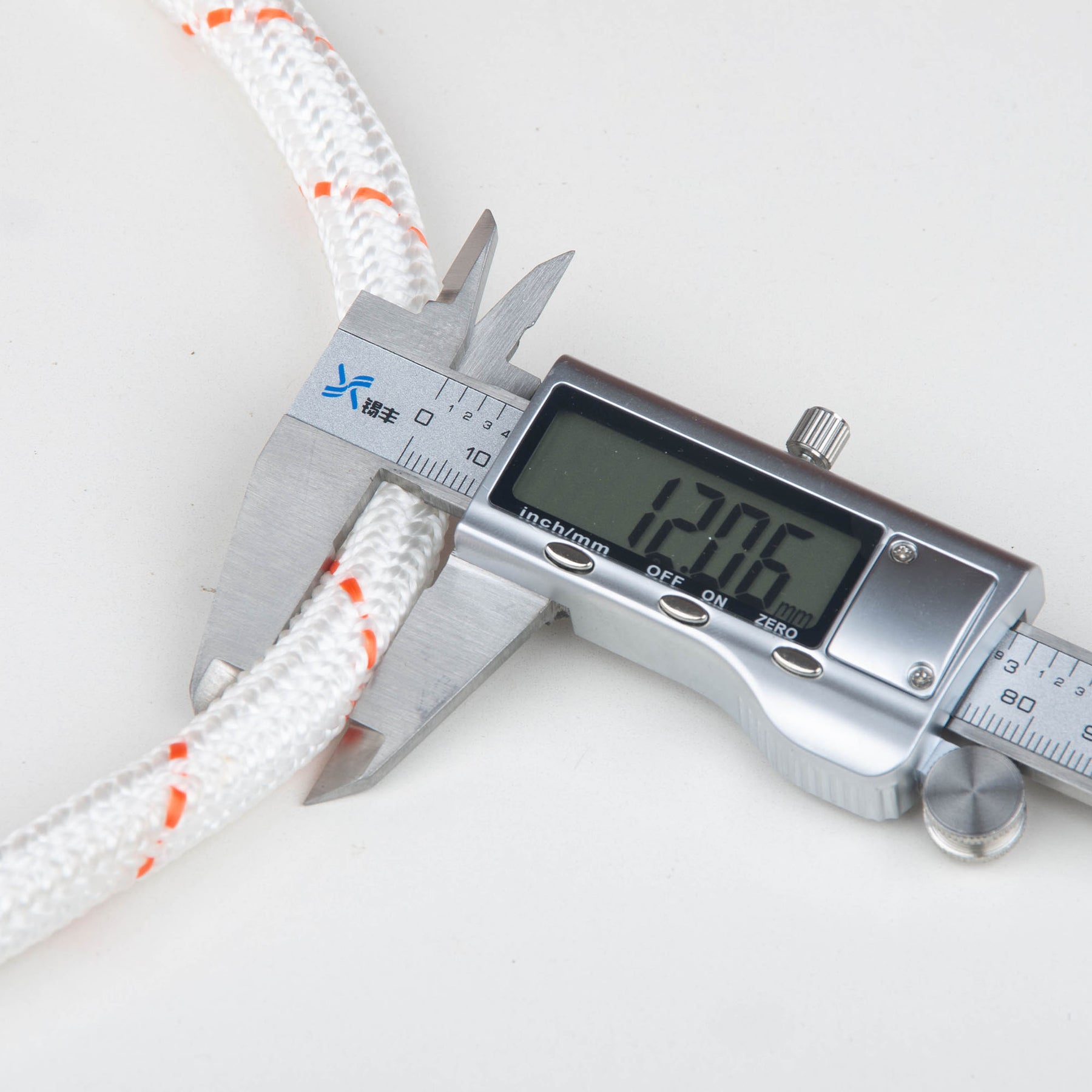Premium White 12mm x 10m Nylon Safety Rope with Steel Core