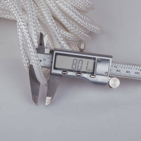 Nylon Rock Climbing Rope 8mm 20m with Steel Core, Waterproof & UV Resistant - SuperSaverAU - view 1
