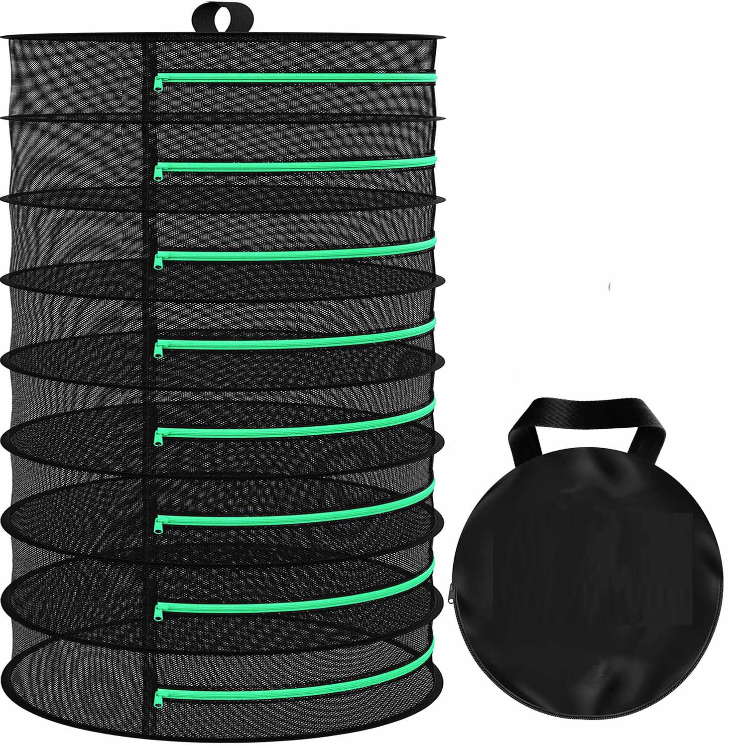 Premium 8-Layer Foldable Mesh Drying Rack - 162cm