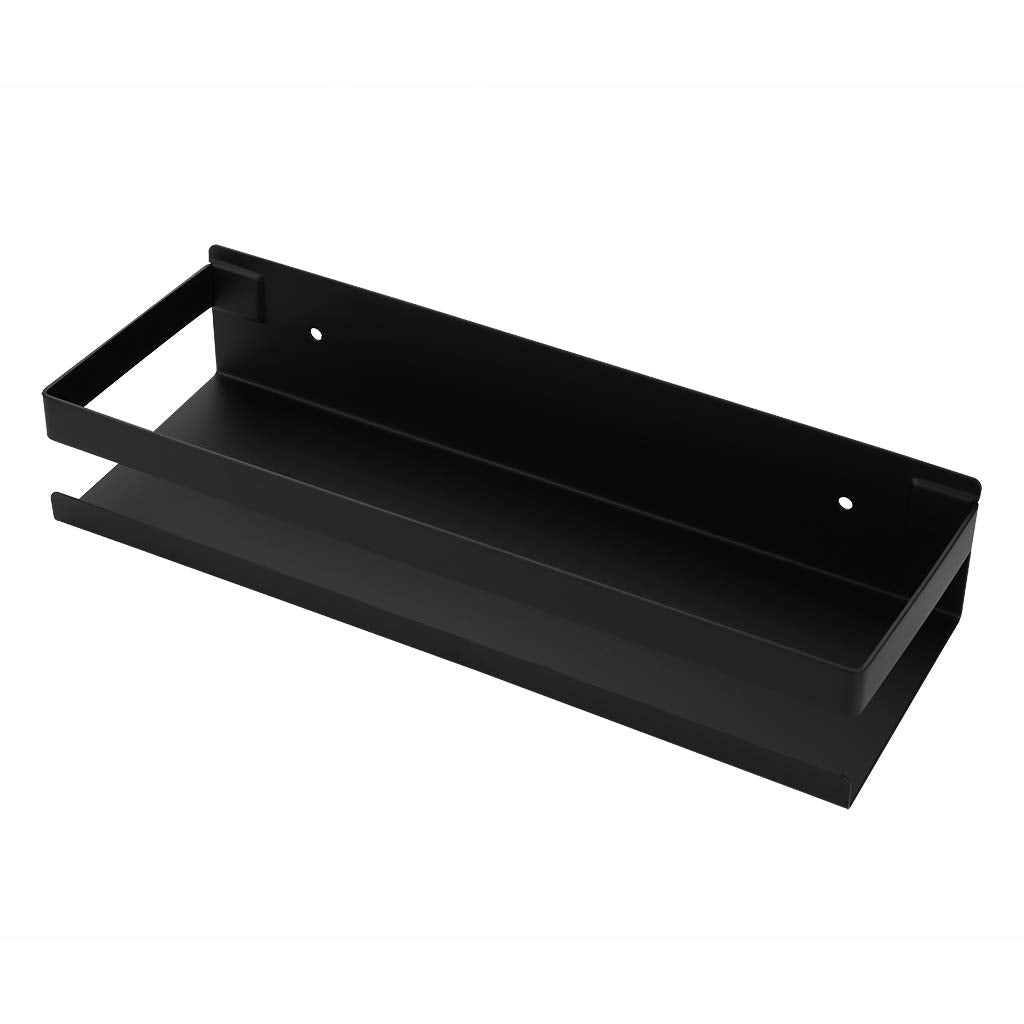 Black Bathroom Shower Shelf, 23cm Wall Mount 304 Stainless Steel Storage Rack - SuperSaverAU - view 2