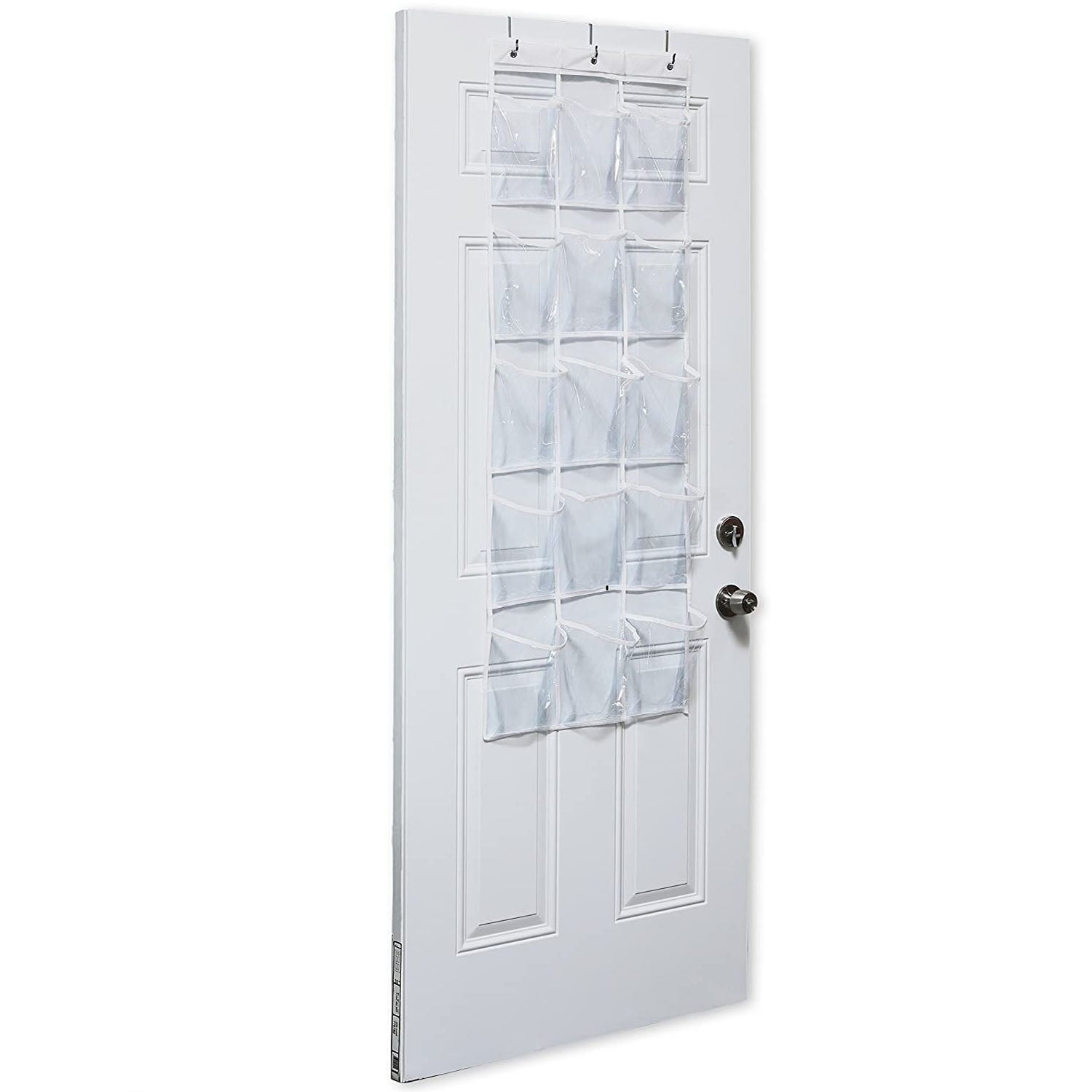 Premium Over Door Hanging Organiser with 15 Pockets - Transparent