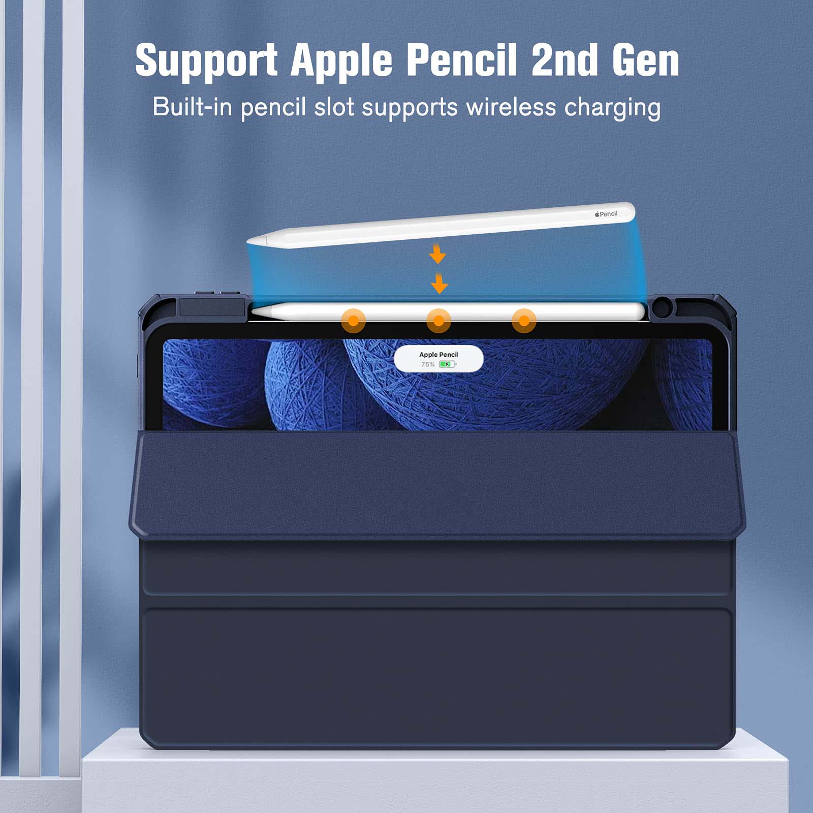 iPad Pro 11 Inch Case 2018-2022, Premium PU Leather, Built-in Stand, Clear Cover - SuperSaverAU - view 6