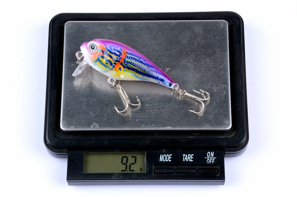 Durable ABS 5.5cm Popper Crank Bait Fishing Lure Set - 4 Colors, Sharp Hooks - SuperSaverAU - view 7