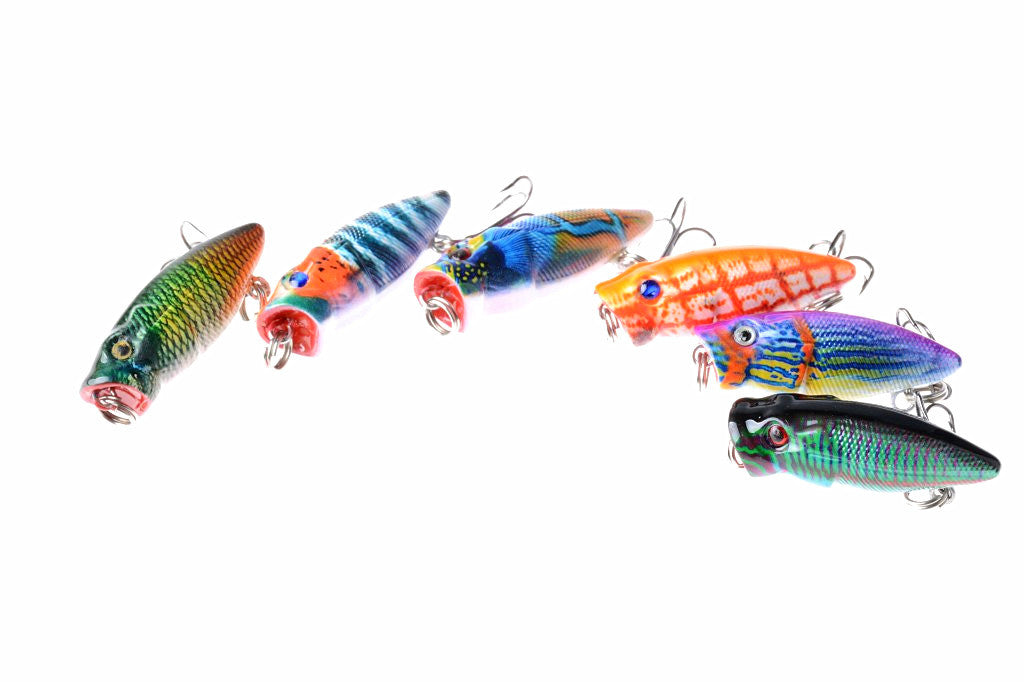 6X 3.5cm Durable ABS Hard Plastic Fishing Lures with Sharp Hooks for Saltwater/Freshwater - SuperSaverAU - view 3