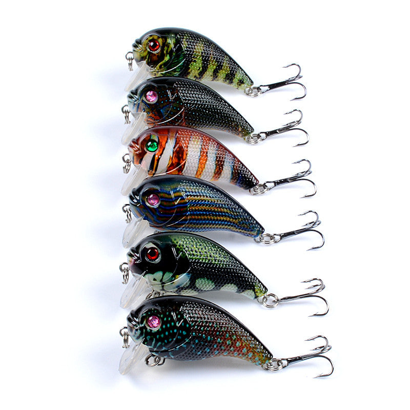 6x Popper Fishing Lures 5cm, Durable ABS, Sharp Hooks, Fresh/Saltwater - SuperSaverAU - view 4
