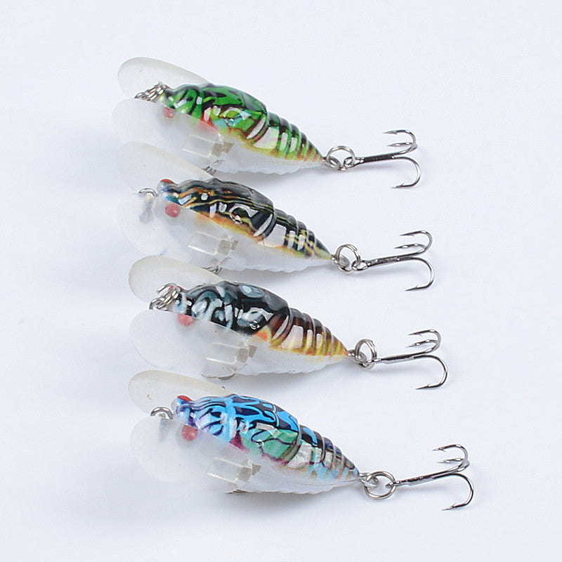 4x 5cm Durable ABS Hard Plastic Fishing Lures with Sharp Hooks for Saltwater/Freshwater - SuperSaverAU - view 2