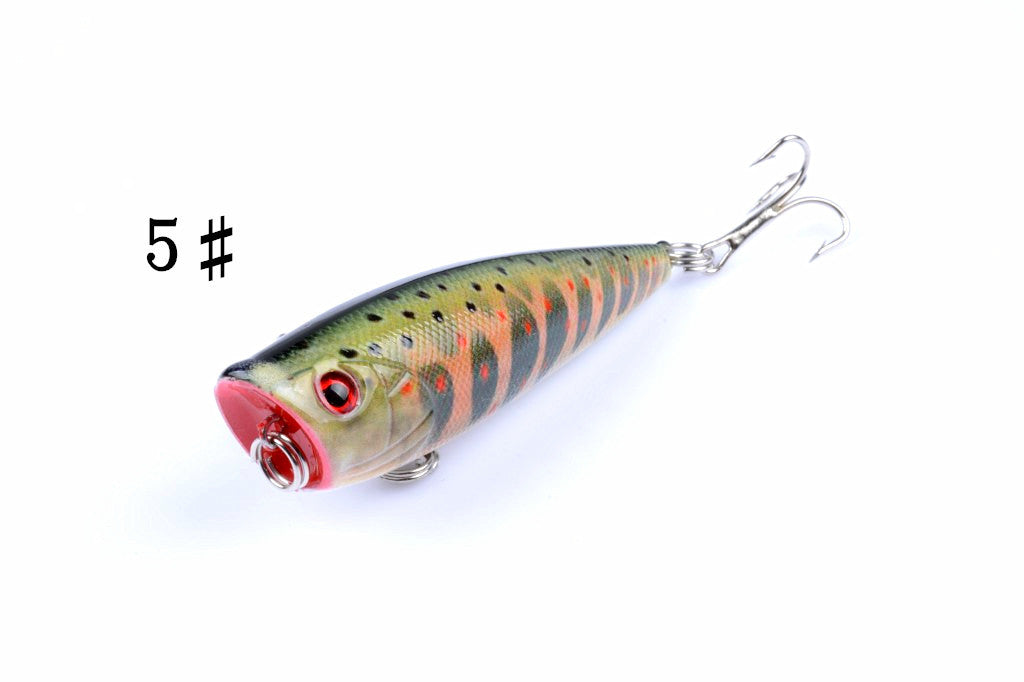 6X 6cm Durable ABS Hard Plastic Popper Fishing Lures for Fresh/Saltwater - SuperSaverAU - view 4